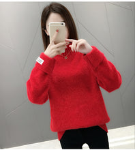 Load image into Gallery viewer, New-coming Autumn Winter O neck Pullovers Sweaters Primer shirt long sleeve Short Korean Slim-fit tight sweater