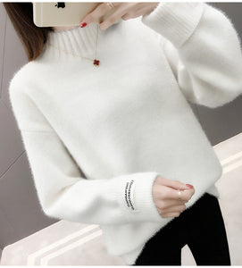New-coming Autumn Winter O neck Pullovers Sweaters Primer shirt long sleeve Short Korean Slim-fit tight sweater