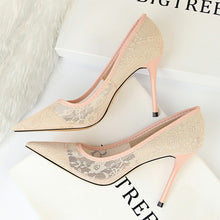 Load image into Gallery viewer, Fashion New Summer Shoes Lace Simple Sexy Fashion high heeled shoes Sexy Women