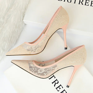 Fashion New Summer Shoes Lace Simple Sexy Fashion high heeled shoes Sexy Women