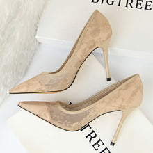 Load image into Gallery viewer, Fashion New Summer Shoes Lace Simple Sexy Fashion high heeled shoes Sexy Women
