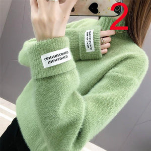 New-coming Autumn Winter O neck Pullovers Sweaters Primer shirt long sleeve Short Korean Slim-fit tight sweater