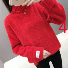 Load image into Gallery viewer, New-coming Autumn Winter O neck Pullovers Sweaters Primer shirt long sleeve Short Korean Slim-fit tight sweater