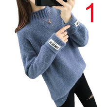 Load image into Gallery viewer, New-coming Autumn Winter O neck Pullovers Sweaters Primer shirt long sleeve Short Korean Slim-fit tight sweater