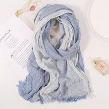 Load image into Gallery viewer, Women Peach wool Scarf Summer Thin Long Soft Wrap Ladies Elegant Floral Shawl Breathable Chiffon Scarves