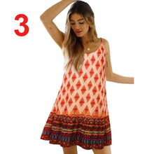 Load image into Gallery viewer, Women Summer Boho Strappy Long Maxi Dress Sexy Backless Party Red Dress