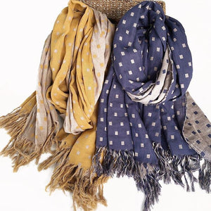 Women Peach wool Scarf Summer Thin Long Soft Wrap Ladies Elegant Floral Shawl Breathable Chiffon Scarves