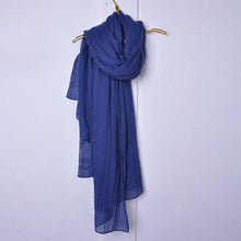 Load image into Gallery viewer, Women Peach wool Scarf Summer Thin Long Soft Wrap Ladies Elegant Floral Shawl Breathable Chiffon Scarves