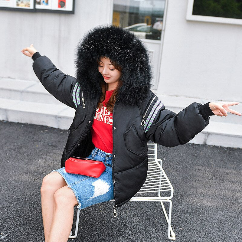 New Parkas Female Winter Coat Thickening Cotton Winter Jacket Fashion Womens Outwear Parkas for Women Winter