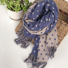 Load image into Gallery viewer, Women Peach wool Scarf Summer Thin Long Soft Wrap Ladies Elegant Floral Shawl Breathable Chiffon Scarves