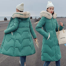 Load image into Gallery viewer, New Parkas Female Winter Coat Thickening Cotton Winter Jacket Fashion Womens Outwear Parkas for Women Winter