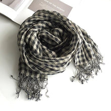 Load image into Gallery viewer, Women Peach wool Scarf Summer Thin Long Soft Wrap Ladies Elegant Floral Shawl Breathable Chiffon Scarves
