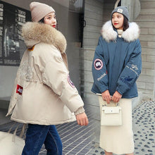 Load image into Gallery viewer, New Parkas Female Winter Coat Thickening Cotton Winter Jacket Fashion Womens Outwear Parkas for Women Winter