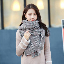 Load image into Gallery viewer, Women Peach wool Scarf Summer Thin Long Soft Wrap Ladies Elegant Floral Shawl Breathable Chiffon Scarves