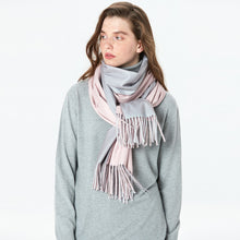 Load image into Gallery viewer, Women Peach wool Scarf Summer Thin Long Soft Wrap Ladies Elegant Floral Shawl Breathable Chiffon Scarves