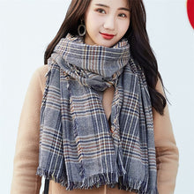 Load image into Gallery viewer, Women Peach wool Scarf Summer Thin Long Soft Wrap Ladies Elegant Floral Shawl Breathable Chiffon Scarves