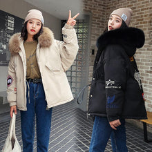 Load image into Gallery viewer, New Parkas Female Winter Coat Thickening Cotton Winter Jacket Fashion Womens Outwear Parkas for Women Winter