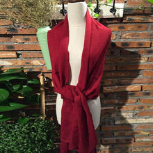Load image into Gallery viewer, Women Peach wool Scarf Summer Thin Long Soft Wrap Ladies Elegant Floral Shawl Breathable Chiffon Scarves