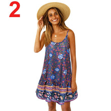 Load image into Gallery viewer, Women Summer Boho Strappy Long Maxi Dress Sexy Backless Party Red Dress