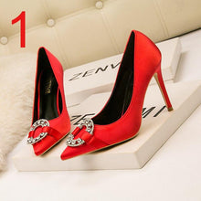 Load image into Gallery viewer, Fashion Summer Super Luxury Fashion high heeled shoes Women Shoes