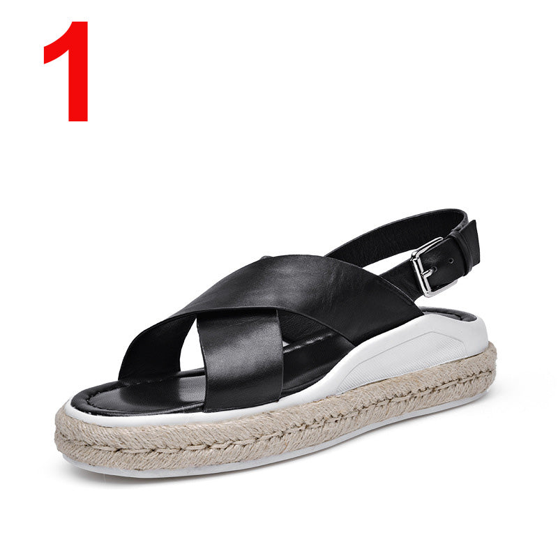 Summer Super Simple Comfortable Sandals Heightened Wedges Sandal
