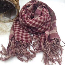 Load image into Gallery viewer, Women Peach wool Scarf Summer Thin Long Soft Wrap Ladies Elegant Floral Shawl Breathable Chiffon Scarves