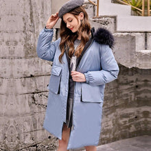 Load image into Gallery viewer, New Parkas Female Winter Coat Thickening Cotton Winter Jacket Fashion Womens Outwear Parkas