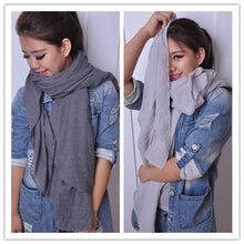 Load image into Gallery viewer, Women Peach wool Scarf Summer Thin Long Soft Wrap Ladies Elegant Floral Shawl Breathable Chiffon Scarves