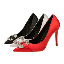 Load image into Gallery viewer, Fashion Summer Super Luxury Fashion high heeled shoes Women Shoes