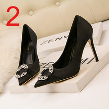Load image into Gallery viewer, Fashion Summer Super Luxury Fashion high heeled shoes Women Shoes