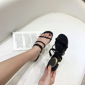 Summer Super Simple Comfortable Sandals Heightened Wedges Sandal