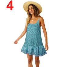 Load image into Gallery viewer, Women Summer Boho Strappy Long Maxi Dress Sexy Backless Party Red Dress