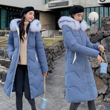 Load image into Gallery viewer, New Parkas Female Winter Coat Thickening Cotton Winter Jacket Fashion Womens Outwear Parkas for Women Winter