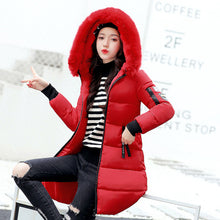 Load image into Gallery viewer, New Parkas Female Winter Coat Thickening Cotton Winter Jacket Fashion Womens Outwear Parkas for Women Winter