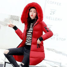 Load image into Gallery viewer, New Parkas Female Winter Coat Thickening Cotton Winter Jacket Fashion Womens Outwear Parkas for Women Winter