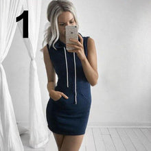 Load image into Gallery viewer, Bonjean Women Casual Polka Long Party Dresses Sexy O Neck Dress