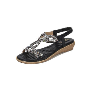 Summer Super Simple Comfortable Sandals Heightened Wedges Sandalias