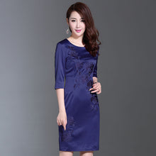 Load image into Gallery viewer, Bonjean Women Casual Polka Long Party Dresses Sexy O Neck Dress