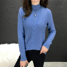 Load image into Gallery viewer, Autumn Winter V neck Pullovers Sweaters Primer shirt long sleeve Short Korean Slim-fit tight sweater