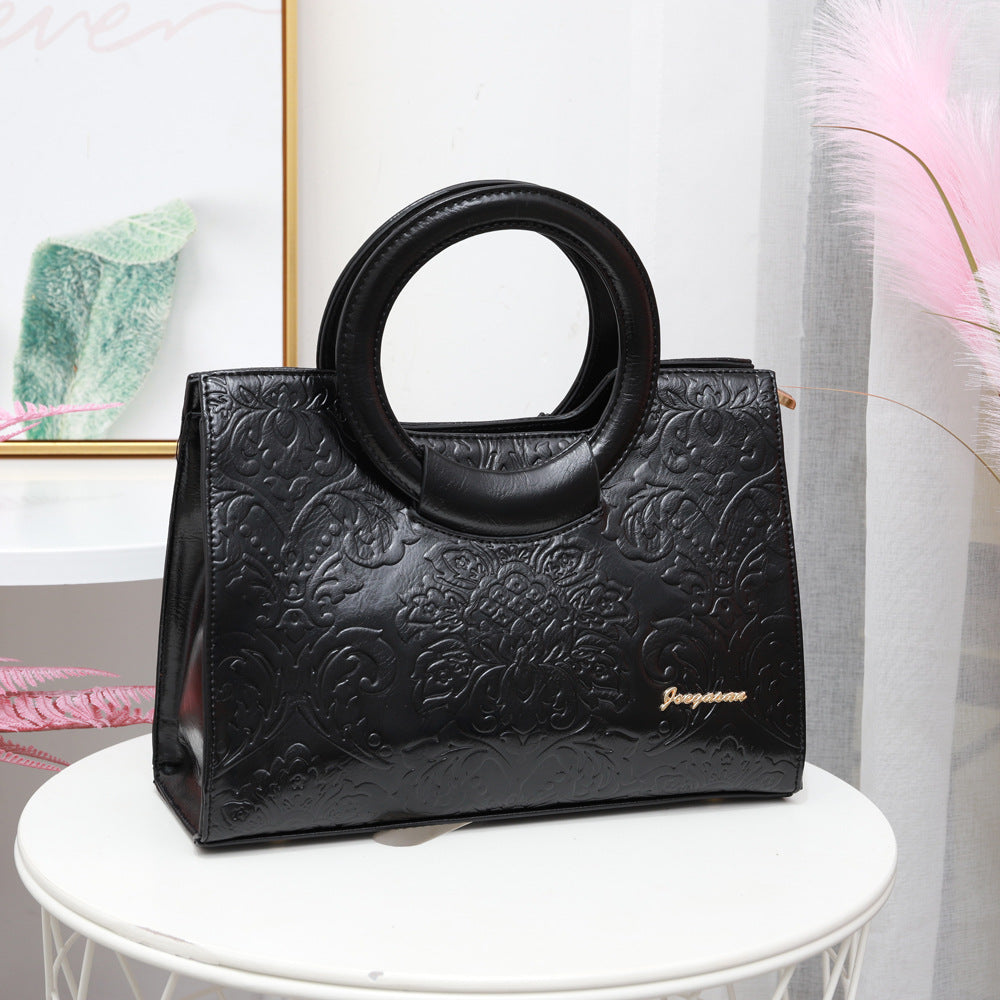 Fashion New Genuine leather bag Simple  Fashion handbag