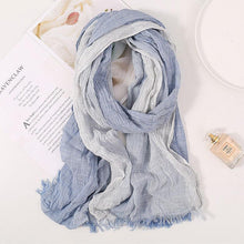 Load image into Gallery viewer, Women Peach wool Scarf Summer Thin Long Soft Wrap Ladies Elegant Floral Shawl Breathable Chiffon Scarves