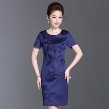 Load image into Gallery viewer, Bonjean Women Casual Polka Long Party Dresses Sexy O Neck Dress