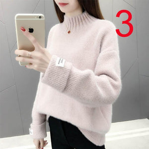New-coming Autumn Winter O neck Pullovers Sweaters Primer shirt long sleeve Short Korean Slim-fit tight sweater