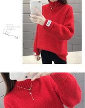 Load image into Gallery viewer, New-coming Autumn Winter V neck Pullovers Sweaters Primer shirt long sleeve Short Korean Slim-fit tight sweater