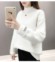 Load image into Gallery viewer, New-coming Autumn Winter O neck Pullovers Sweaters Primer shirt long sleeve Short Korean Slim-fit tight sweater